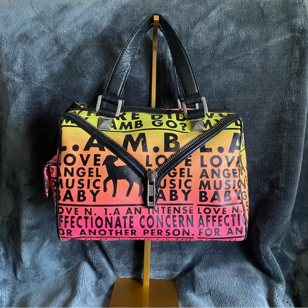 L.A.M.B. Worthington Bag in Neon Rasta Ombre - Gwen Stefani